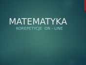 Matematyka, korepetycje on-line